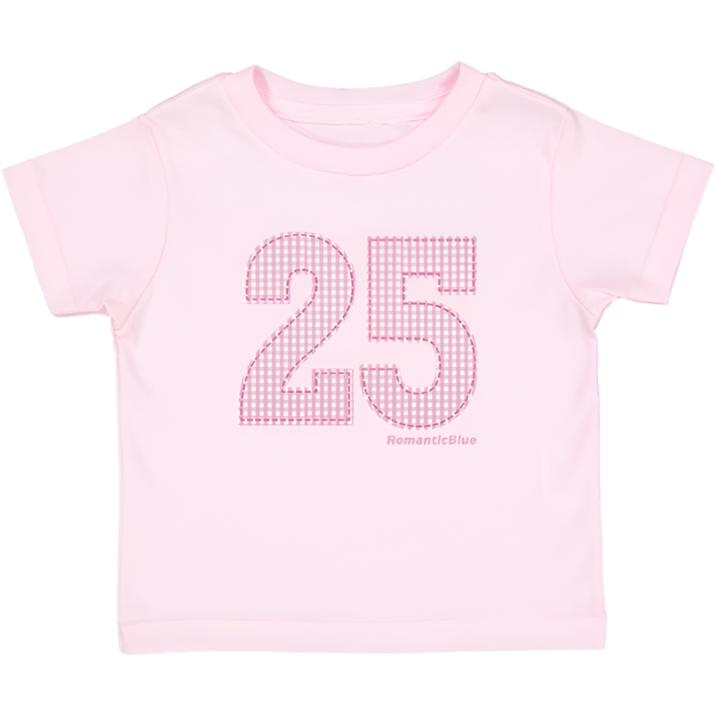 Gingham Jersey Tee – romanticblue