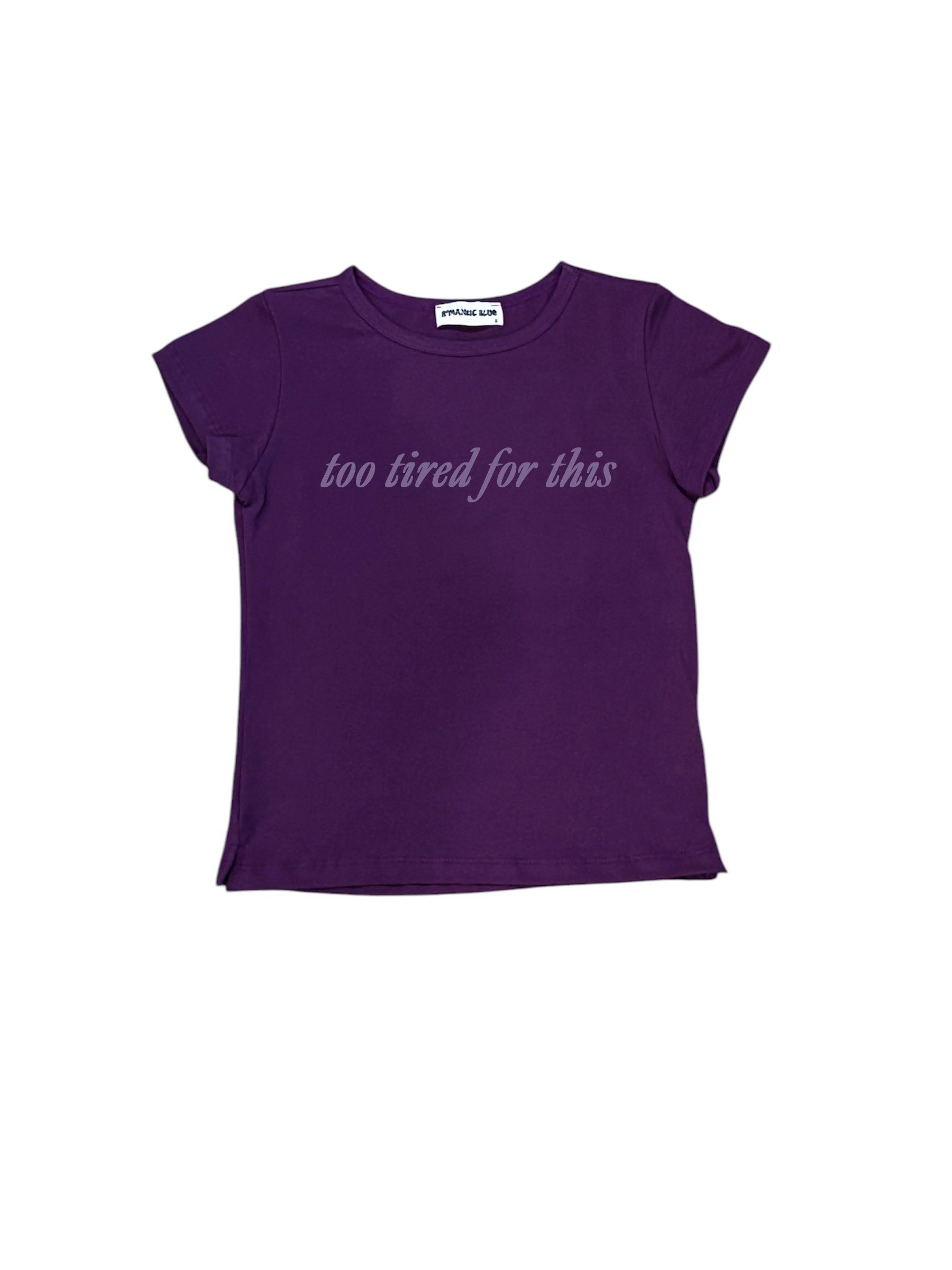 Too Tired Cap Sleeve Tee