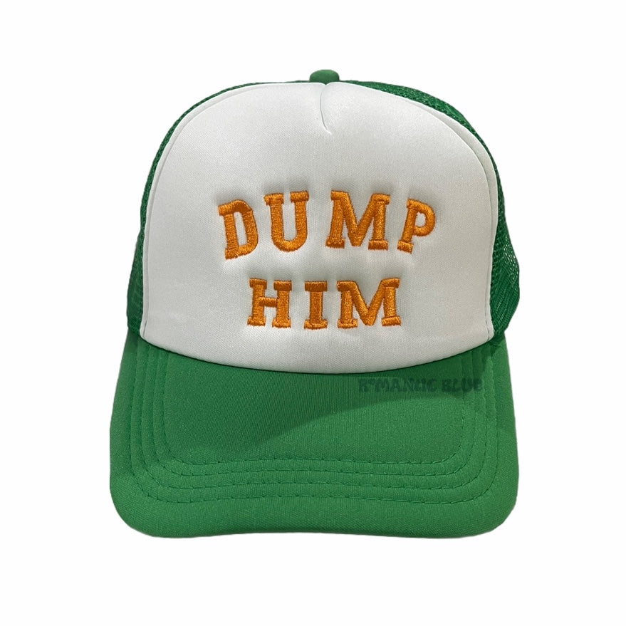 Dump Him - Trucker Hat Green