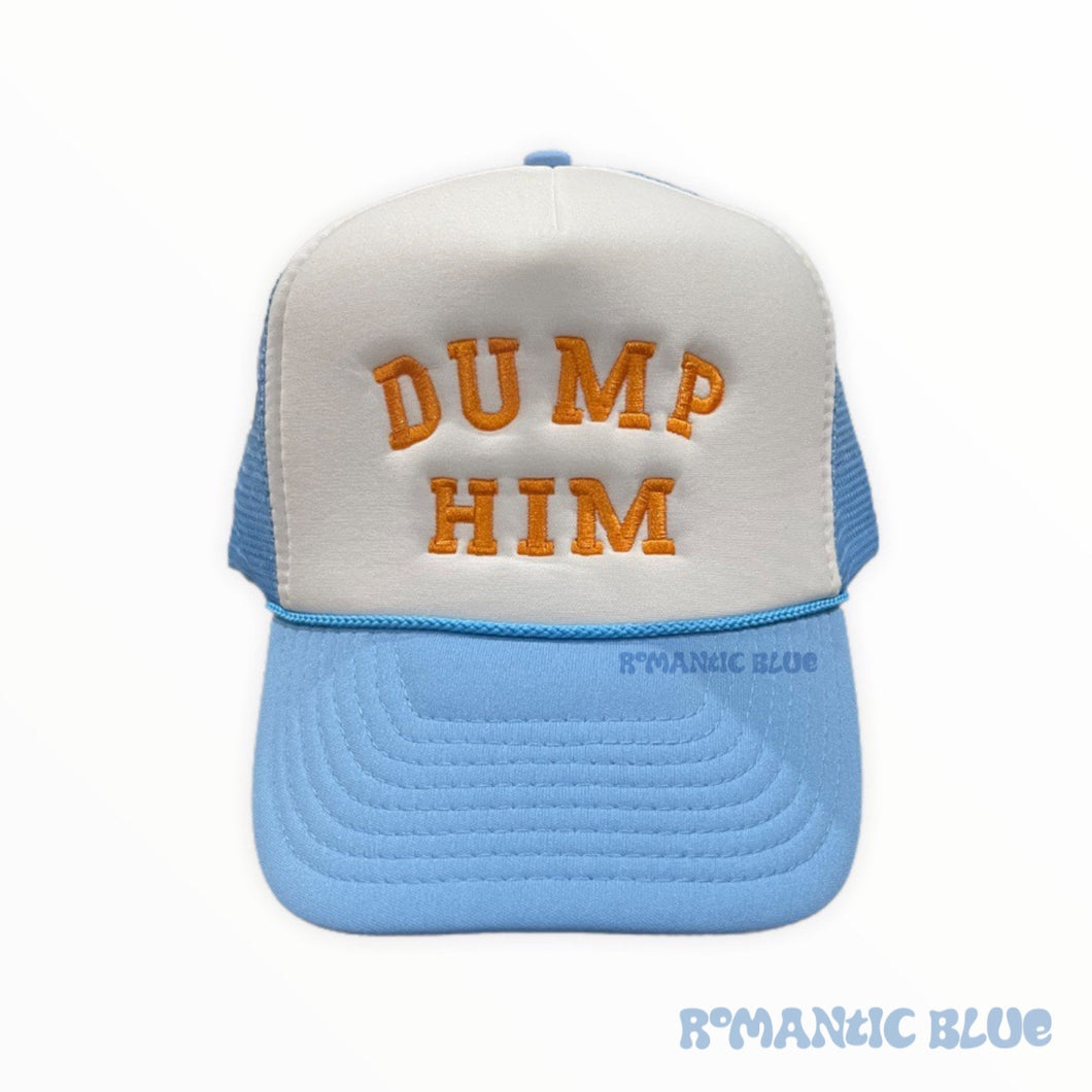 Dump Him - Trucker Hat Blue
