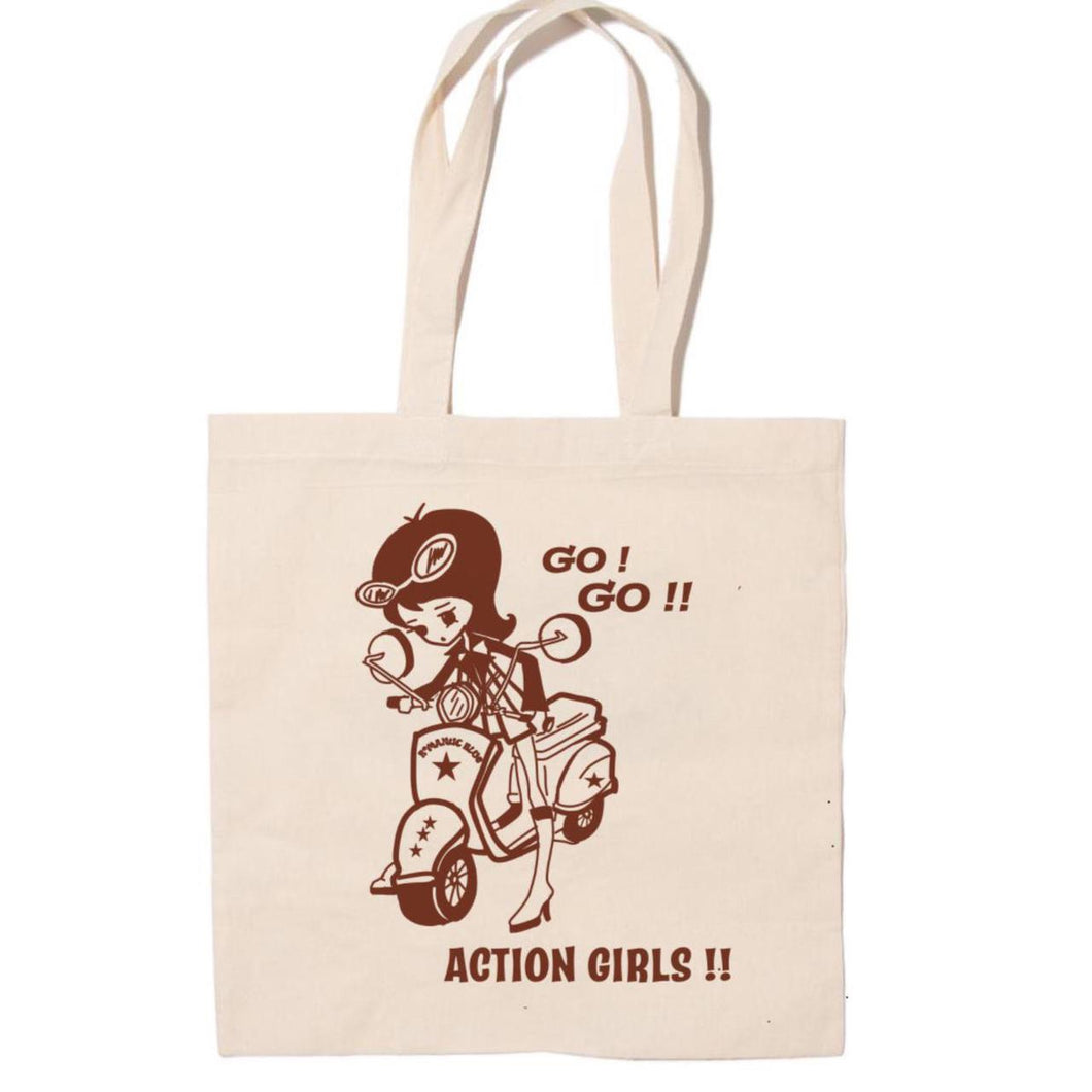 Action Girl Tote Bag - Natural