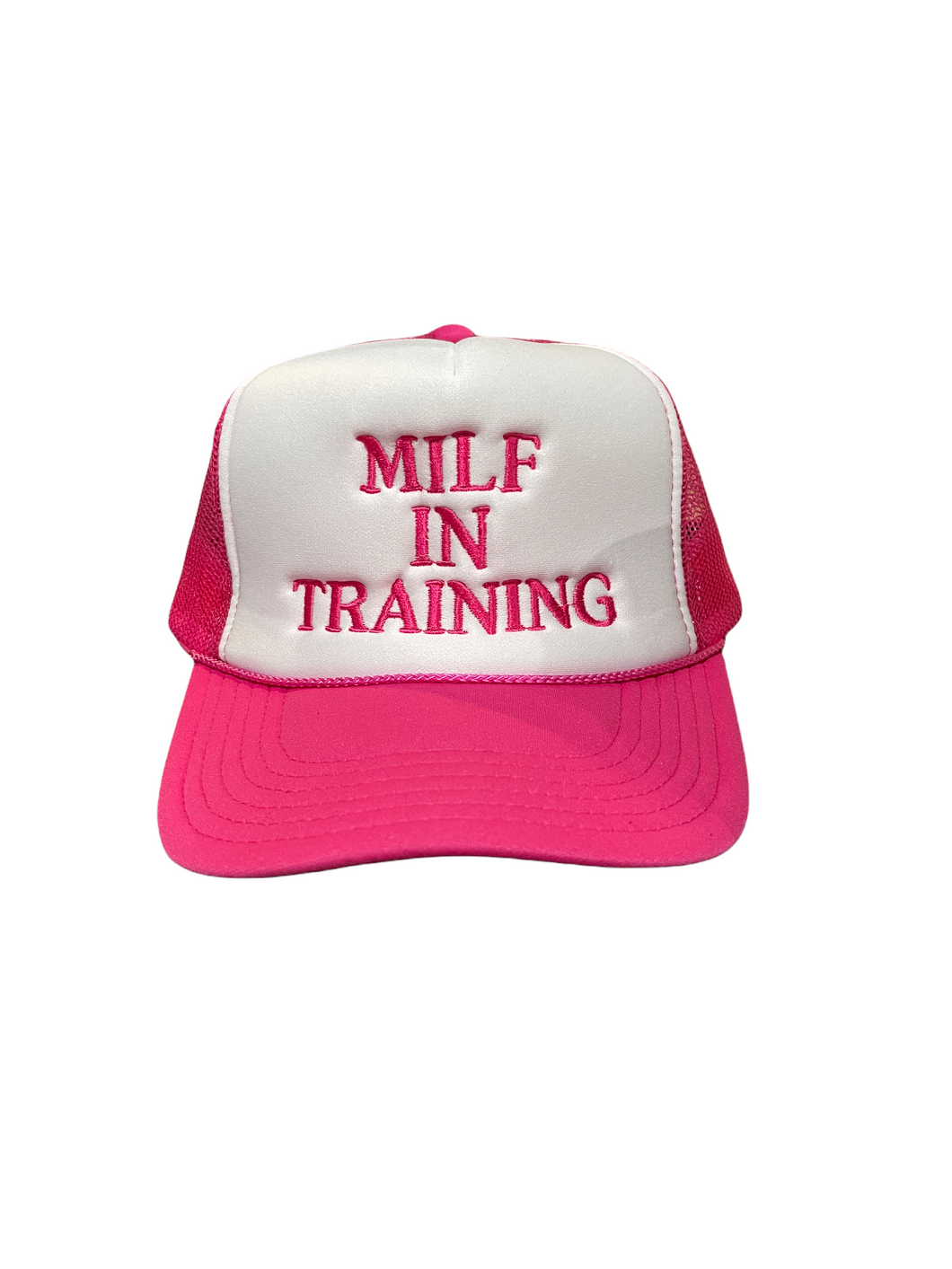 Milf in Training Trucker Hat - hot pink