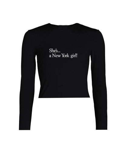 New York Girl Long Sleeve - Black