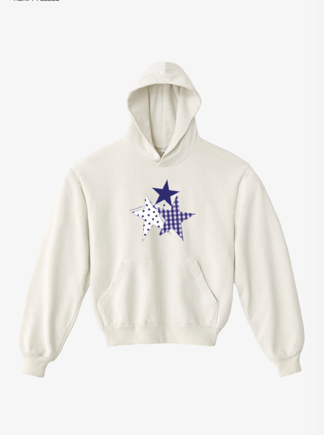 Triple Star Patchwork Creme Heavyweight Hoodie