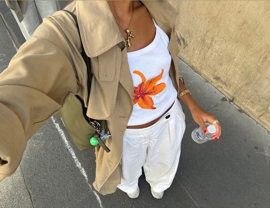 BlackEyePatch Hibiscus TANK TOP White！ Hibiscus Tank Top White / Multi | Princess Polly