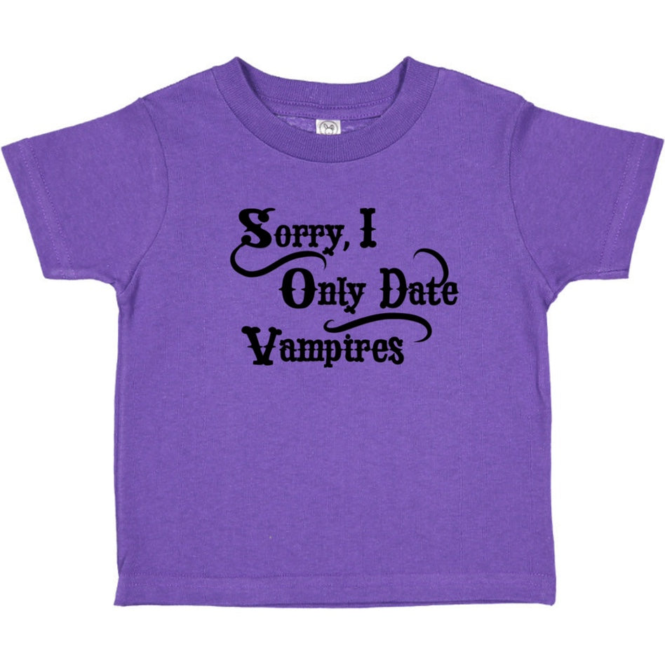 Sorry I Only Date Vampires Tee - Purple