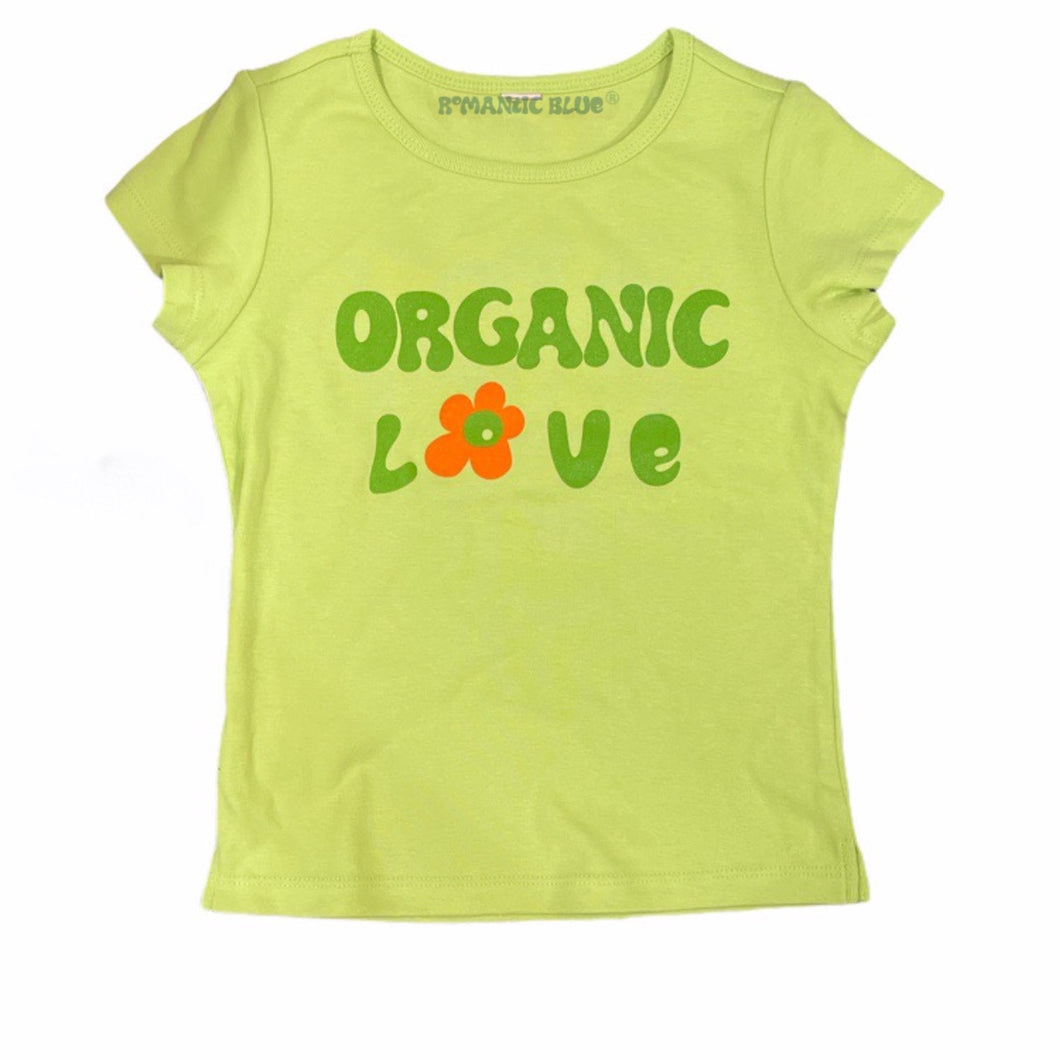 Organic Love Cap Sleeve - Lime