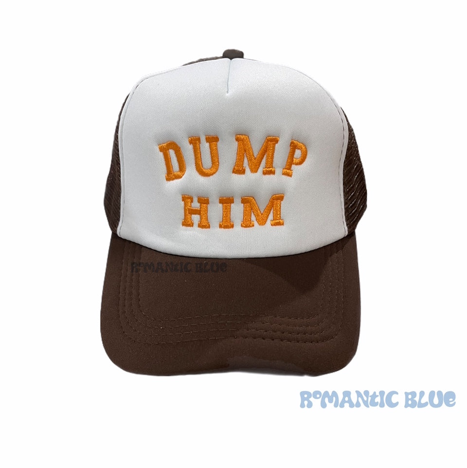 Dump Him - Trucker Hat Brown