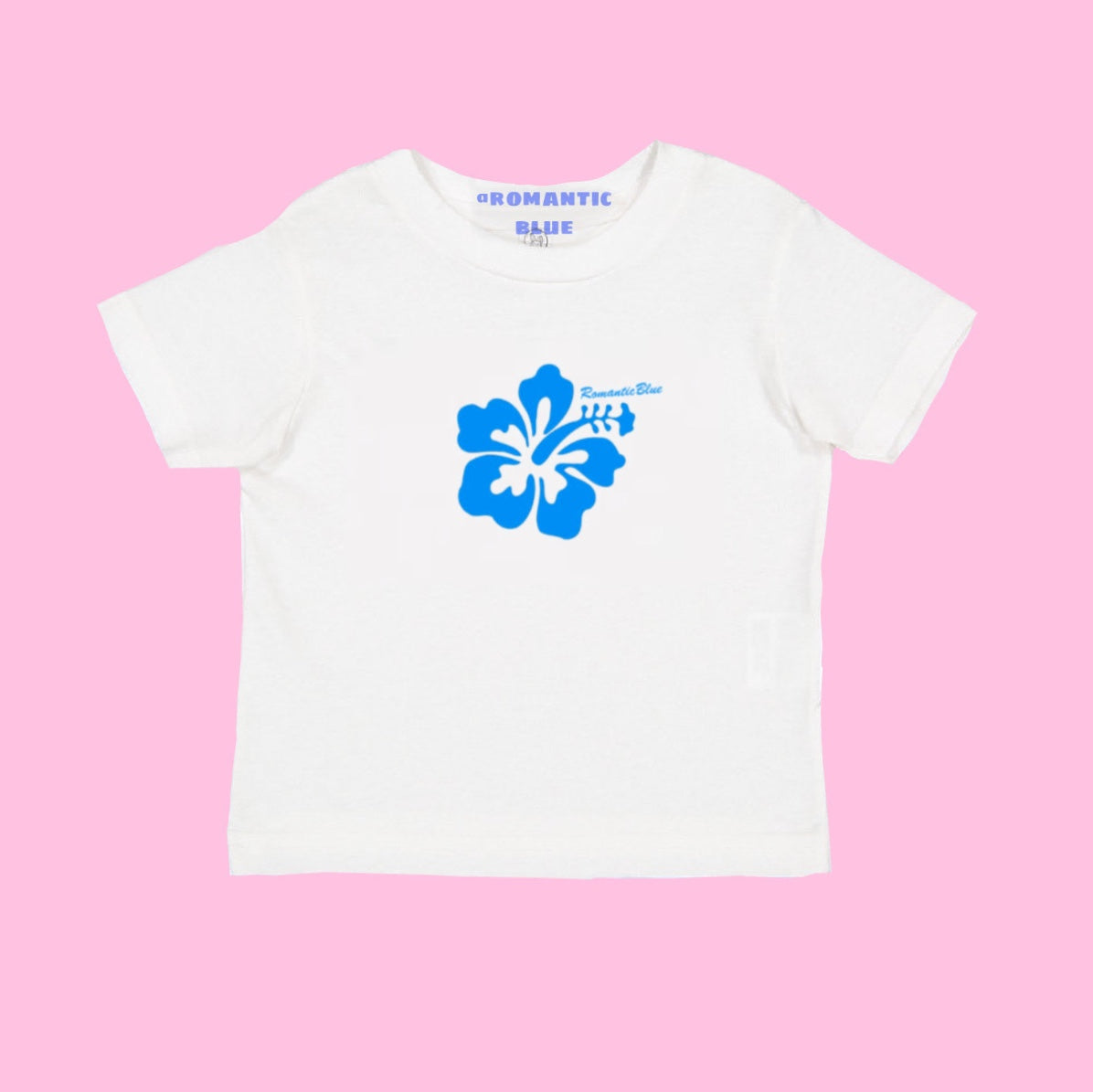 Hibiscus Tee- Blue