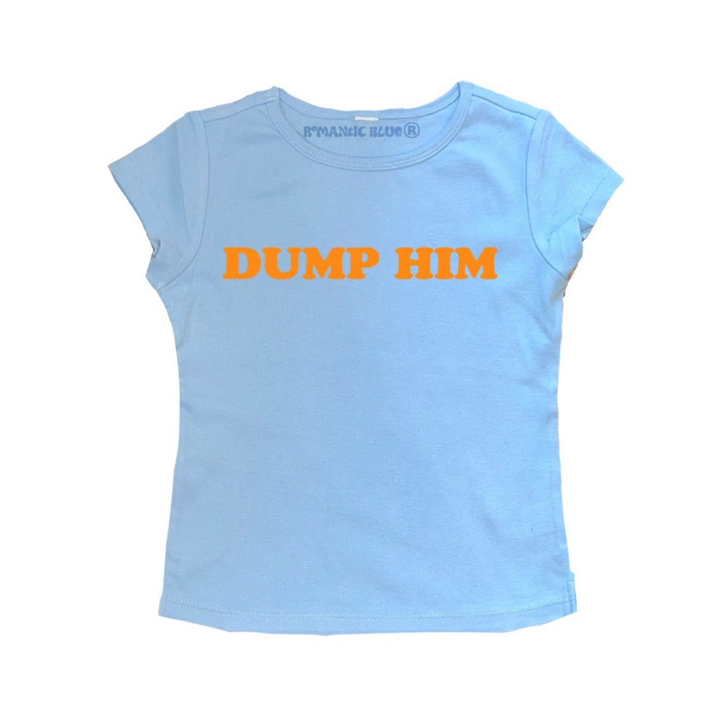 Dump Him Cap Sleeve - Blue