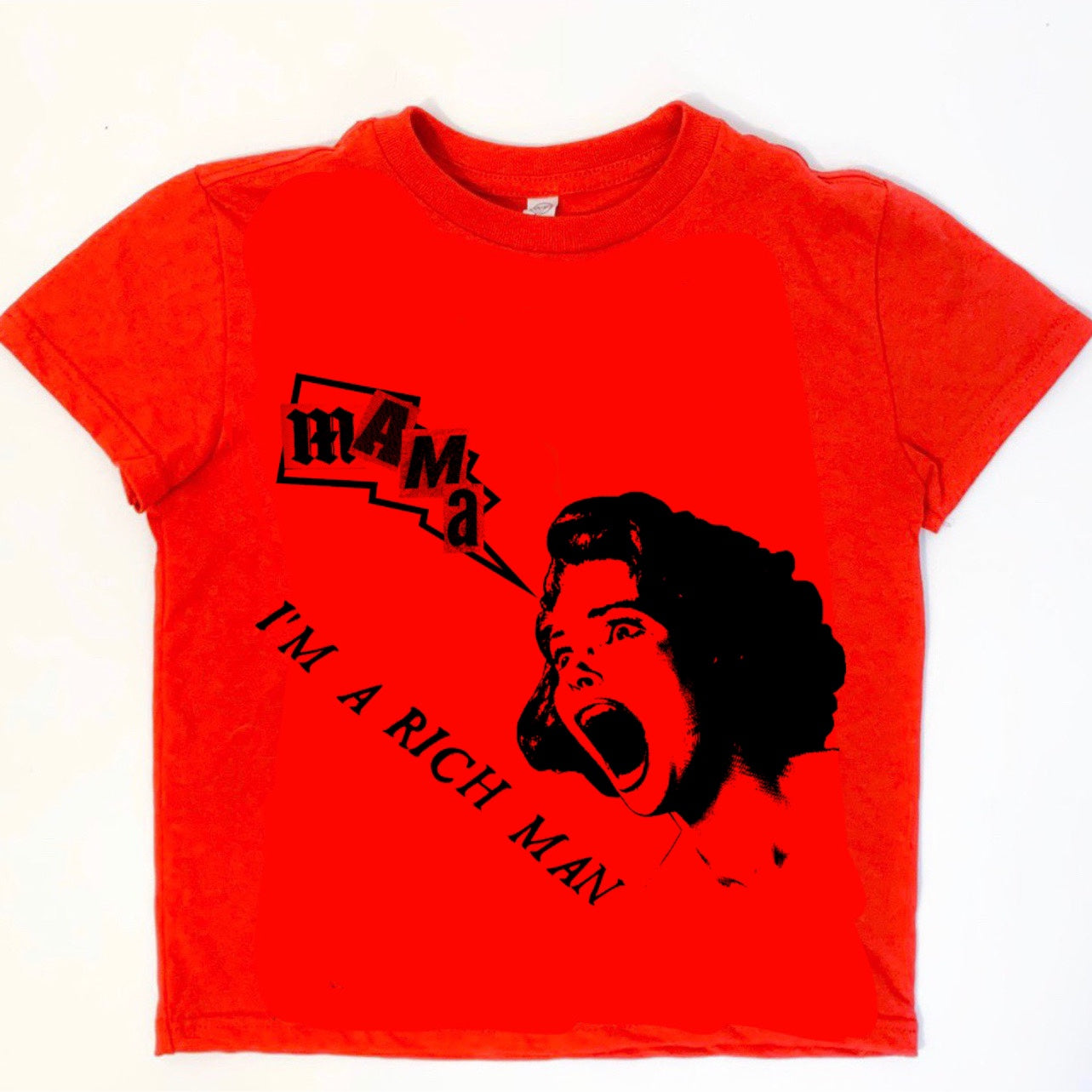 Mama Rich Man Tee - Red