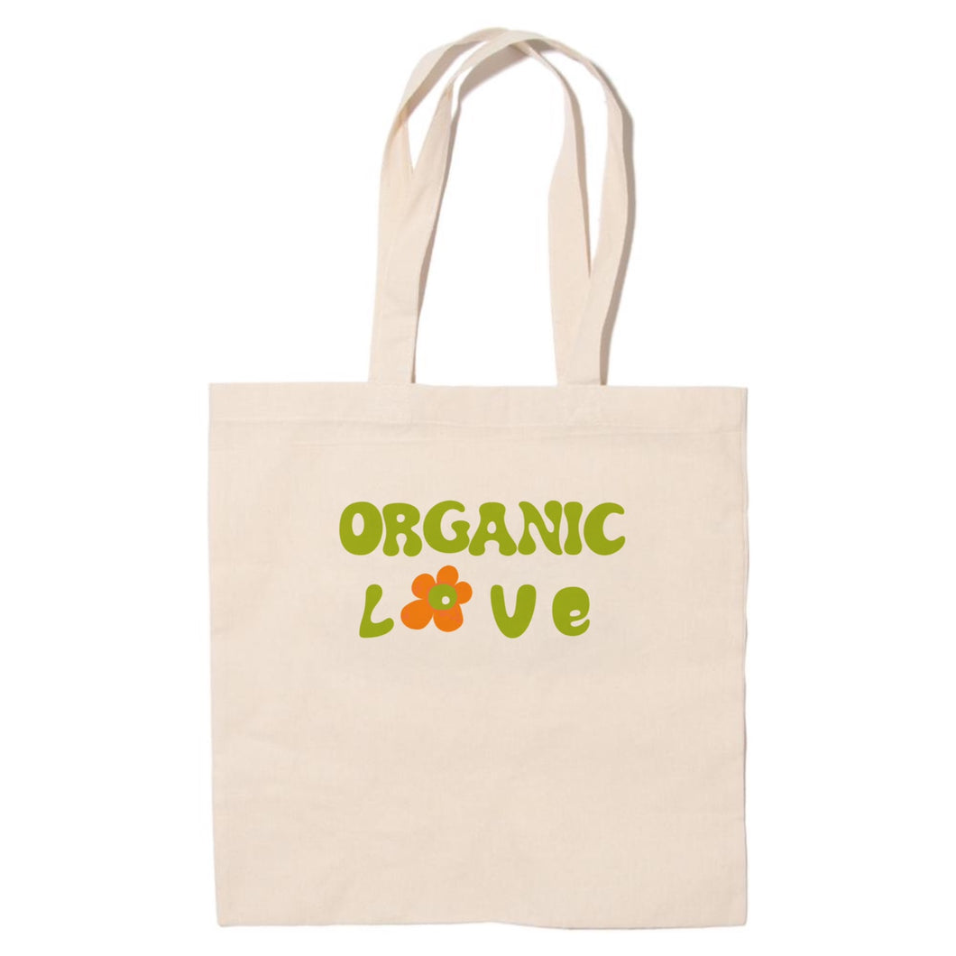 Organic Love Tote Bag - Natural