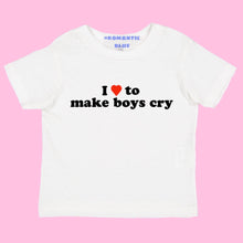 Load image into Gallery viewer, I Love To Make Boys Cry Tee- White
