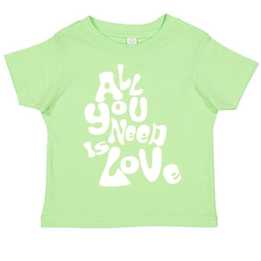 All You Need is Love Tee - Lime