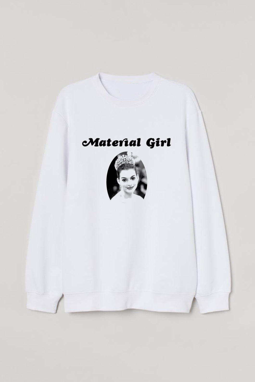Material Girl Crew Neck - white