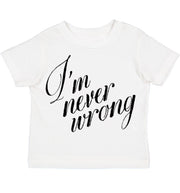 I'm Never Wrong Tee – romanticblue