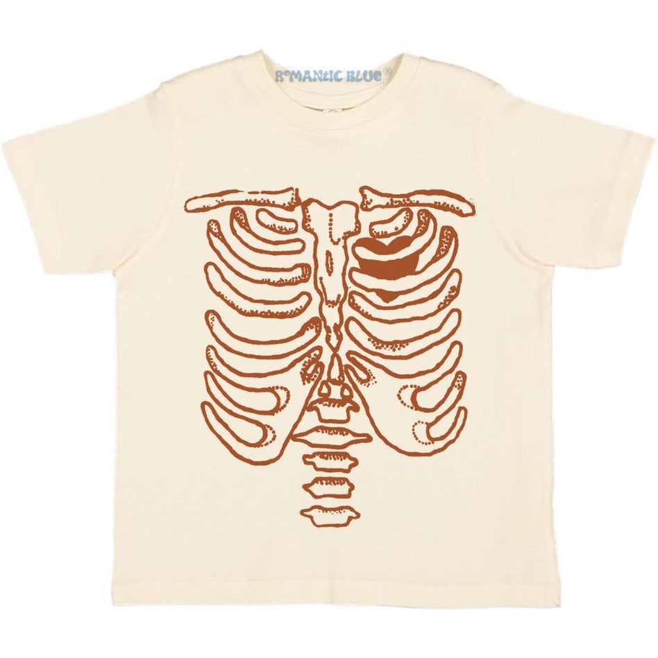 Skeleton Rib Tee - Cream