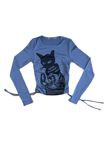 Pussycat Kill Long Sleeve - Blue