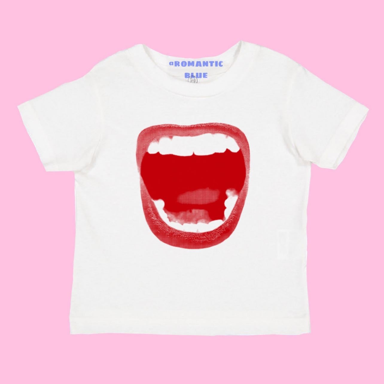 Mouth Tee - White/Red