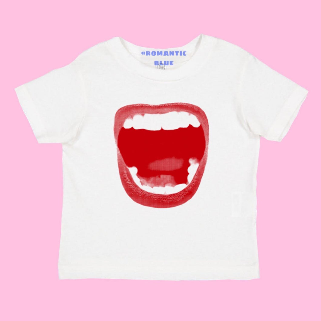Mouth Tee - White/Red