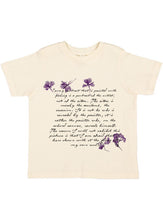 Load image into Gallery viewer, Flower Bookmark Tee - Cream
