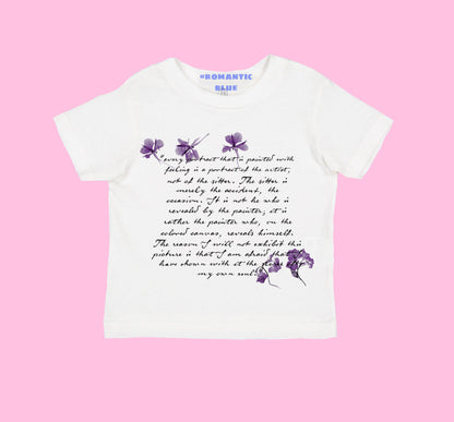 Flower Bookmark Tee - White