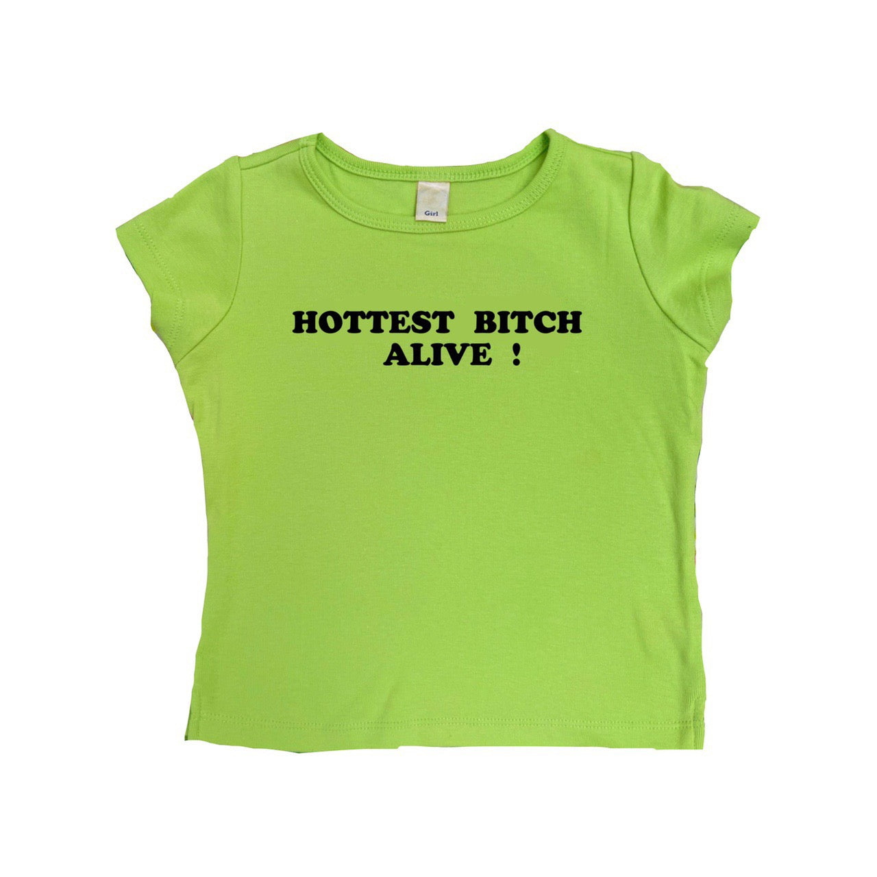 Hottest Bitch Alive Cap Sleeve - Lime