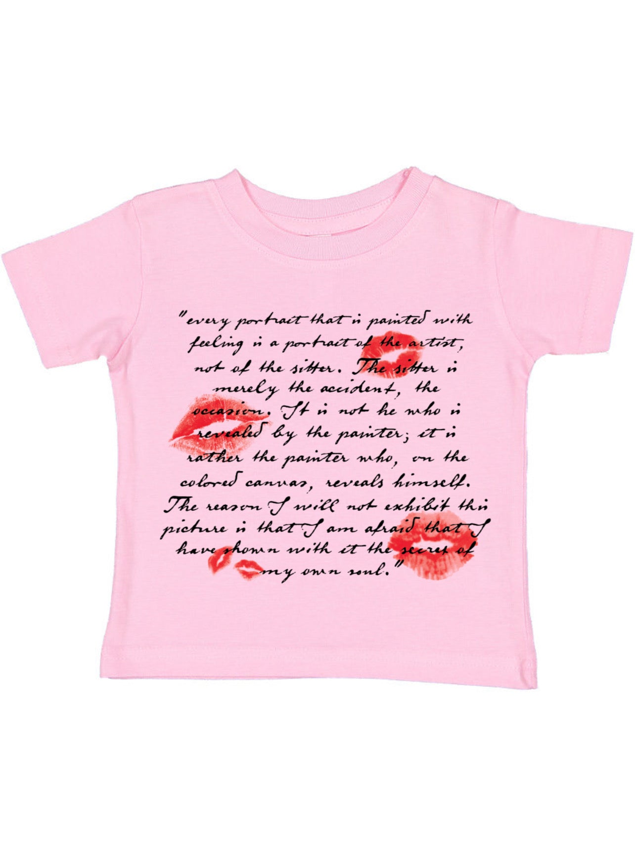 Book Kiss Tee - Pink