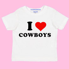 Load image into Gallery viewer, I Love Cowboys - White
