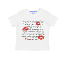 Load image into Gallery viewer, Book Kiss Tee - White

