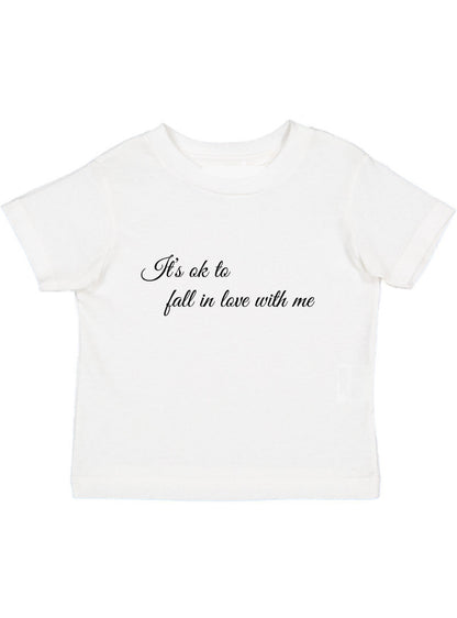 It's Okay to Fall in Love Baby Tee