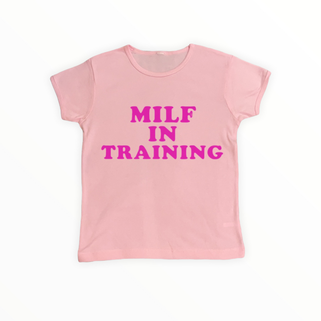 Milf in Training Cap Sleeve - Pink
