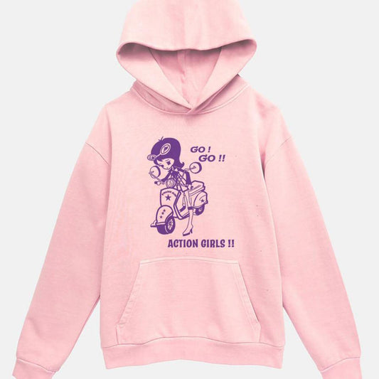 Action Girls Hoodie - Pink