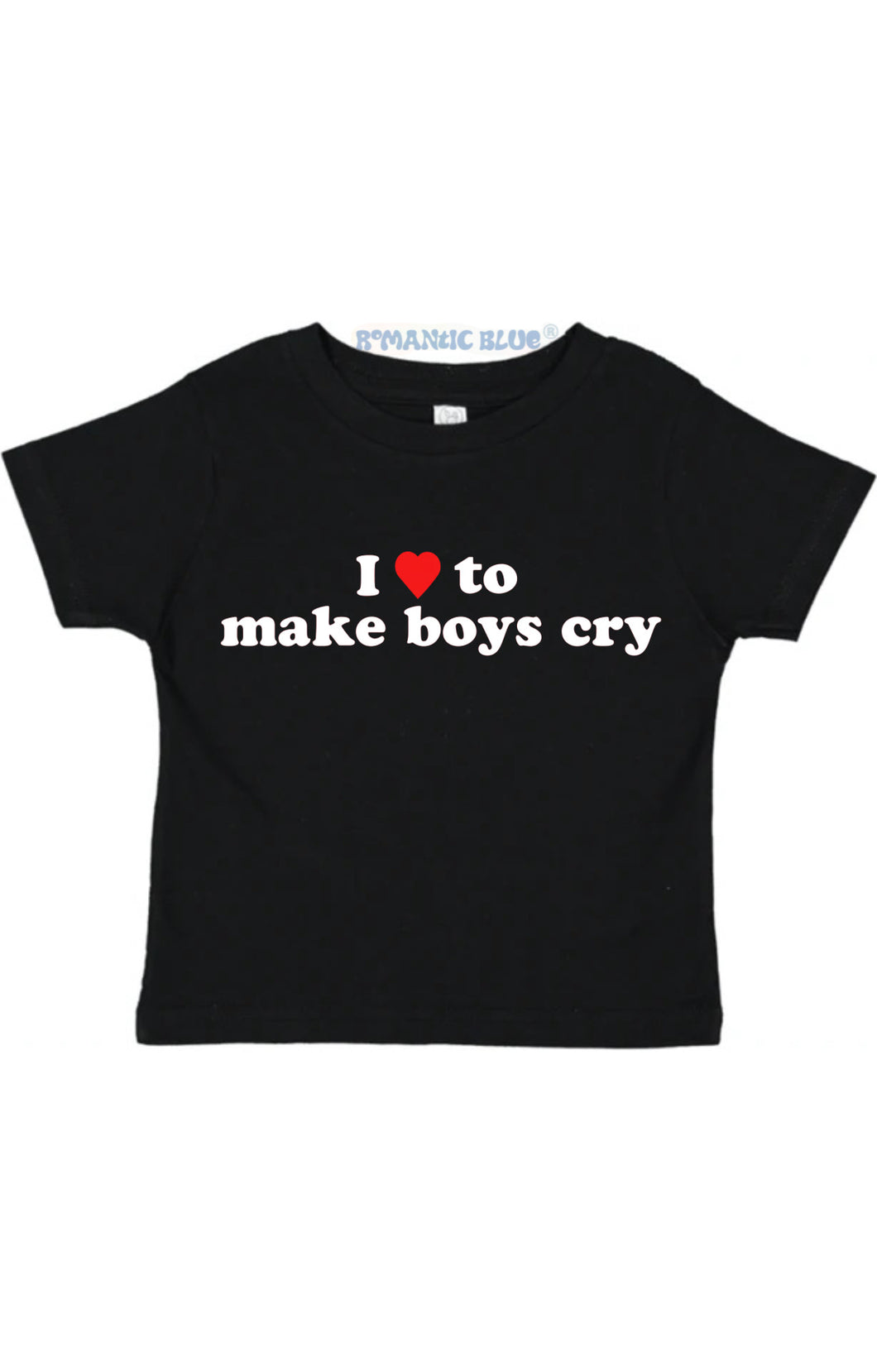 I Love To Make Boys Cry Tee- Black