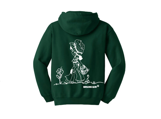 Strawberry Farm Zip-Up Hoodie - Green